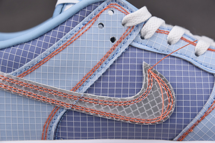 union x nike dunk low blue dj9649-400