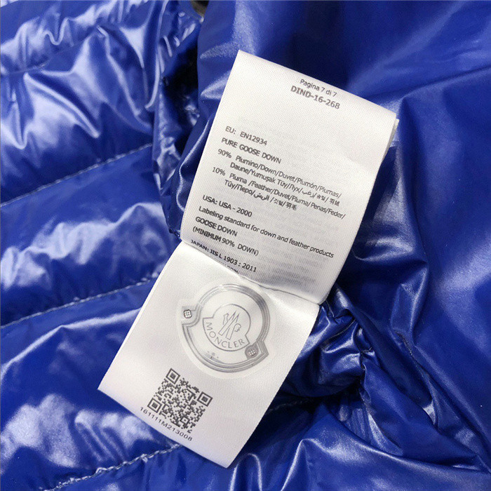 moncler down vest 38