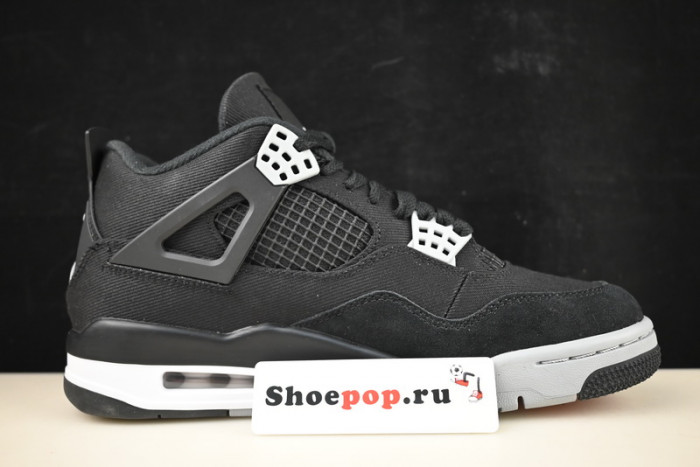air jordan 4 black canvas dh7138-006