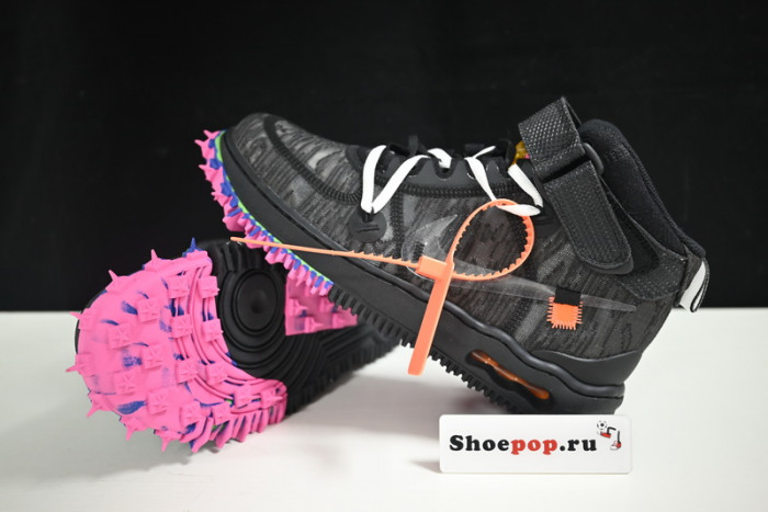 ofw x nike air force 1 mid black do6290-001