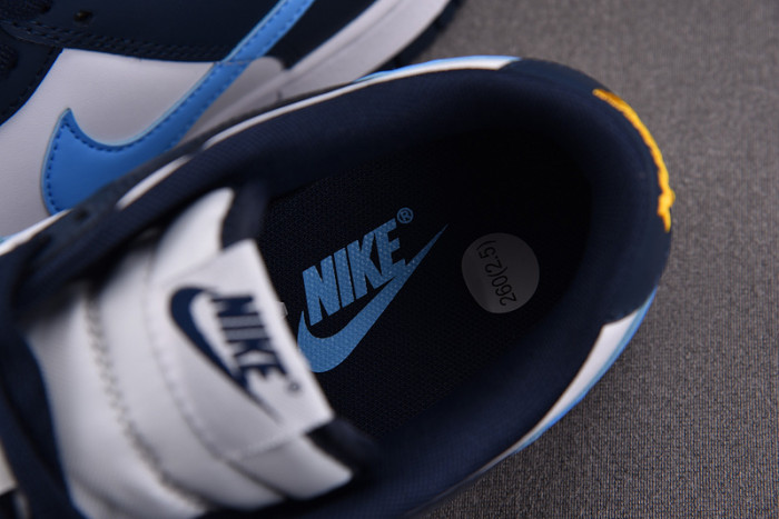 nike dunk low midnight navy university blue fn7800-400