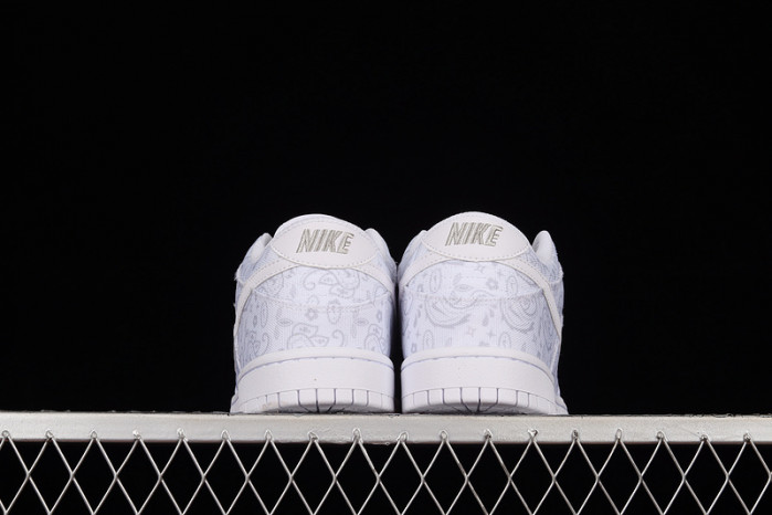 nike dunk low white paisley dj9955-100