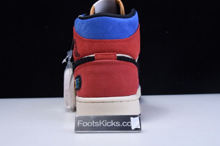 air jordan 1 mid blue the great cu2805-100