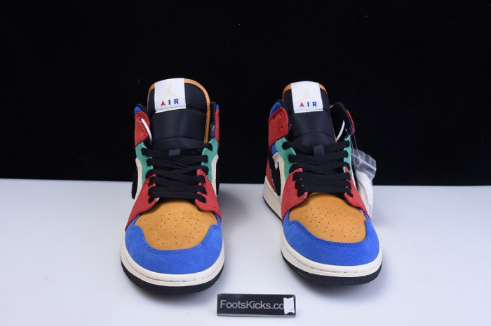 air jordan 1 mid blue the great cu2805-100