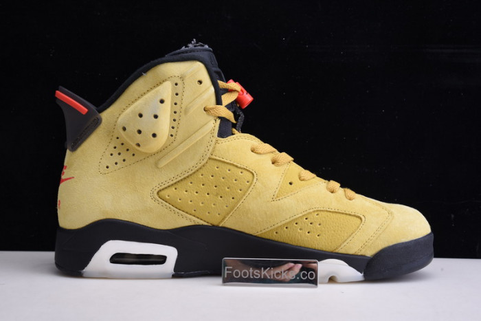 travis scott air jordan 6 yellow cactus jack cn1084-300