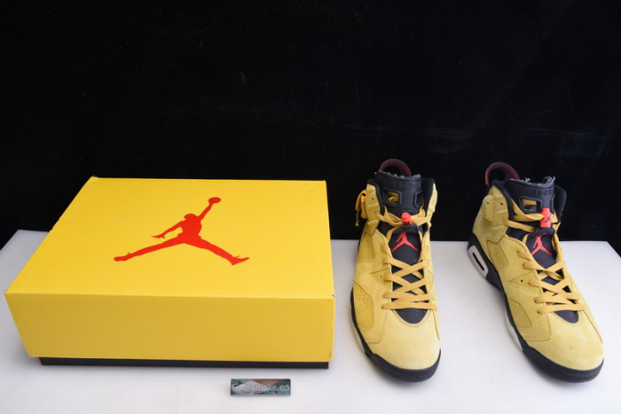 travis scott air jordan 6 yellow cactus jack cn1084-300