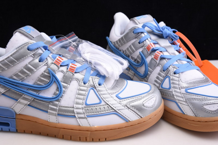 ofw x nike air rubber dunk “university blue” cu6015-100