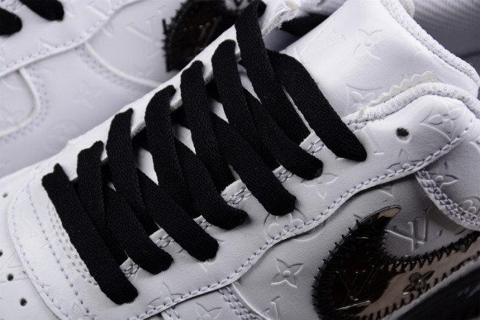 nike low air force 1 x white black