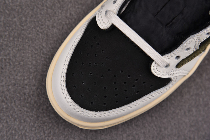 Kids Air Jordan 1 Retro Low OG SP Travis Scott Olive DZ5909-106