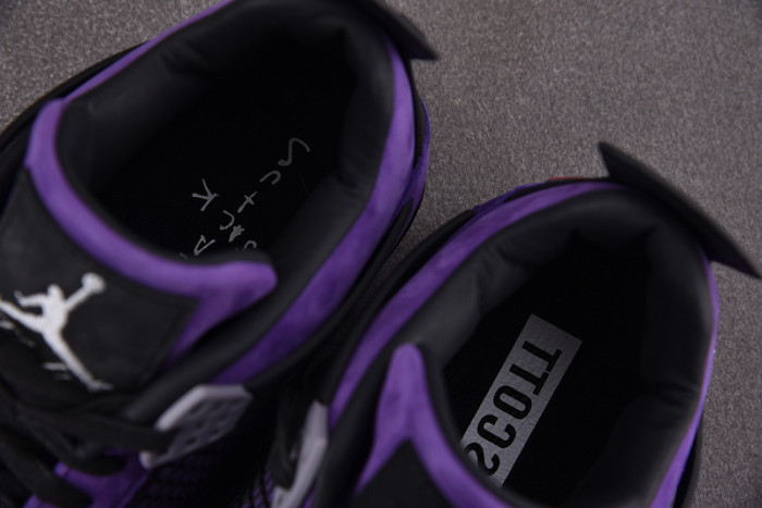 travis scott x air jordan 4 retro purple aj4-766296