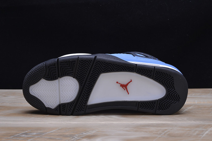 travis scott x air jordan 4 “houston oilers” university blue 308497-406