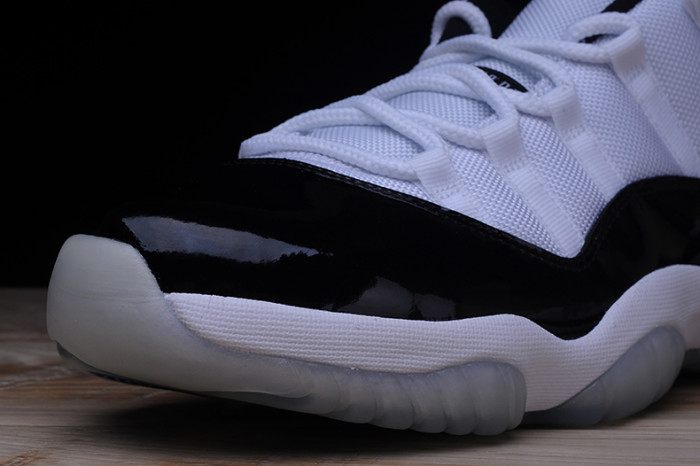 air jordan 11 retro low "concord" black/ white mens 528895-153